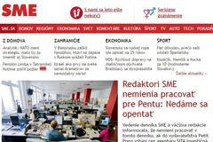 Internetová verze deníku SME ze dne 10. 10. 2014