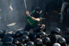 Ukrajina - Kyjev - demonstrace