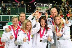 Finále Fed Cupu 2014: Český tým slaví triumf