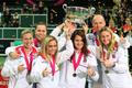 Finále Fed Cupu 2014: Český tým slaví triumf