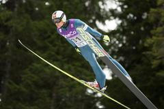 Miroslav Dvořák během světového poháru sdruženářů