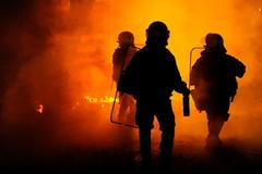 Policie zasahuje proti demonstrantům v Soluni.