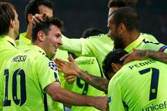 Lionel Messi a spol. slaví vítězství Barcelony