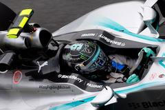 Nico Rosberg při tréninku na VC Brazílie 2014