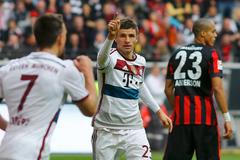 Thomas Müller slaví branku Bayernu Mnichov