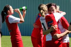 Fotbalistky Slavie slaví titul a double