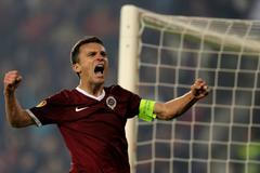 EL, Sparta - Young Bouys Bern: David Lafata slaví gól