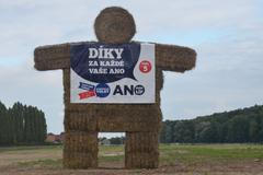 Předvolební poutač ANO