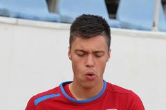 Trénink české fotbalové reprezentace před utkáním s Maďarskem (Václav Kadlec)