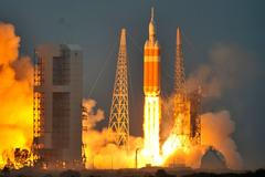 Test největšího raketového motoru, jaký byl kdy vyroben