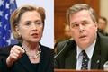 Hillary Clinton a Jeb Bush