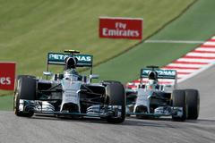 F1, VC USA 2014: Nico Rosberg a Lewis Hamilton, Mercedes