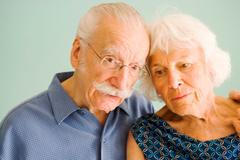 manželé, senioři, stáří
