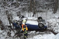 Kalamita - vítr - sníh - nehoda - hasiči