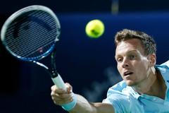 Tomáš Berdych na turnaji v Dubaji