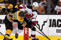 Jaromír Jágr a Patrice Bergeron