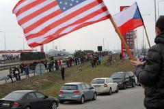 Dragounský konvoj v Ostravě a u Klimkovic