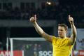 Germany's goalkeeper Neuer gestures after winning their Euro 2016 qualifier soccer match against Georgia in Tbilisi