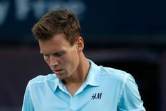 Tomáš Berdych na turnaji v Dubaji 2015
