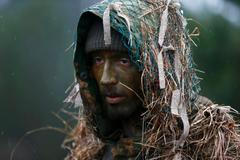 Polské milice během cvičení