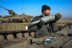 Voják ukrajinské armády, Donbas.