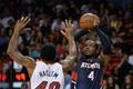 NBA: Atlanta Hawks at Miami Heat (Millslap, Haslem)