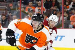 Petr Straka - debut v Philadelphii Flyers