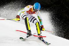 Němec Felix Neureuther během slalomu na OH v Soči