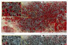 Satelitní snímky vesnic, na které zaútočila Boko Haram