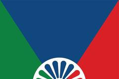 Romská vlajka - hlasovací grafika