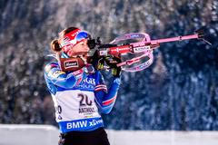 Veronika Vítková při sprintu v Anterslevě 2015