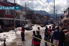 Ledová bouře zastavila život v kolumbijské Bogotě