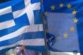 Řecko, EU, vlajka, ilustrační
