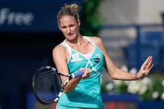 Karolína Plíšková na turnaji v Dubaji 2015