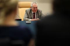 Miloš Zeman při návštěvě Královéhradeckého kraje