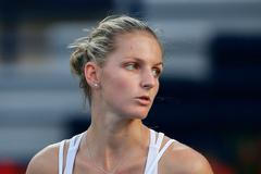 Karolína Plíšková na turnaji v Dubaji 2015