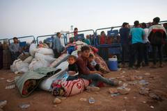 Kurdští uprchlíci na syrsko-turecké hranici