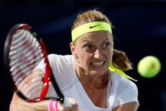 Petra Kvitová na turnaji v Dubaji 2015