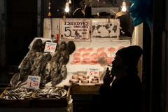 Centrální rybí trh v Aténách.