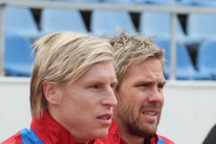 Trénink reprezentace před Norskem