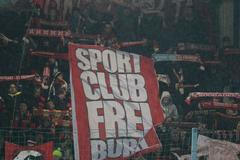 EL: Liberec - Freiburg (fanoušci Freiburgu)