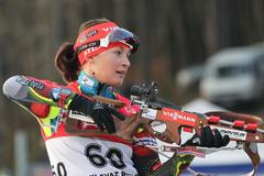 Biatlonová exhibice v Jablonci - Břízkách (Veronika Vítková)