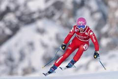 Nadia Fanchiniová při sjezdu