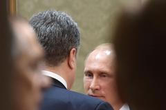 Vladimir Putin a Petro Porošenko