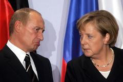 Angela Merkelová a Vladimir Putin