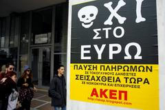 "Antireklama" na euro v Aténách.