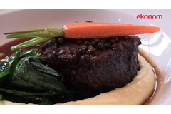 Pečený hovězí krk podle šéfkuchaře restaurace Mezi domky