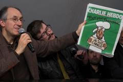 První číslo Charlie Hebdo po teroristickém útoku v redakci.