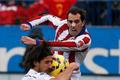 Diego Godin (Atletico Madrid) a Sammi Khedira (Real Madrid) v La Lize 2014-15