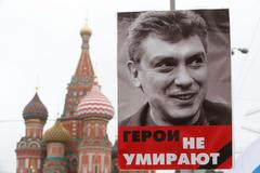 Pochod v Moskvě. "Hrdinové neumírají"